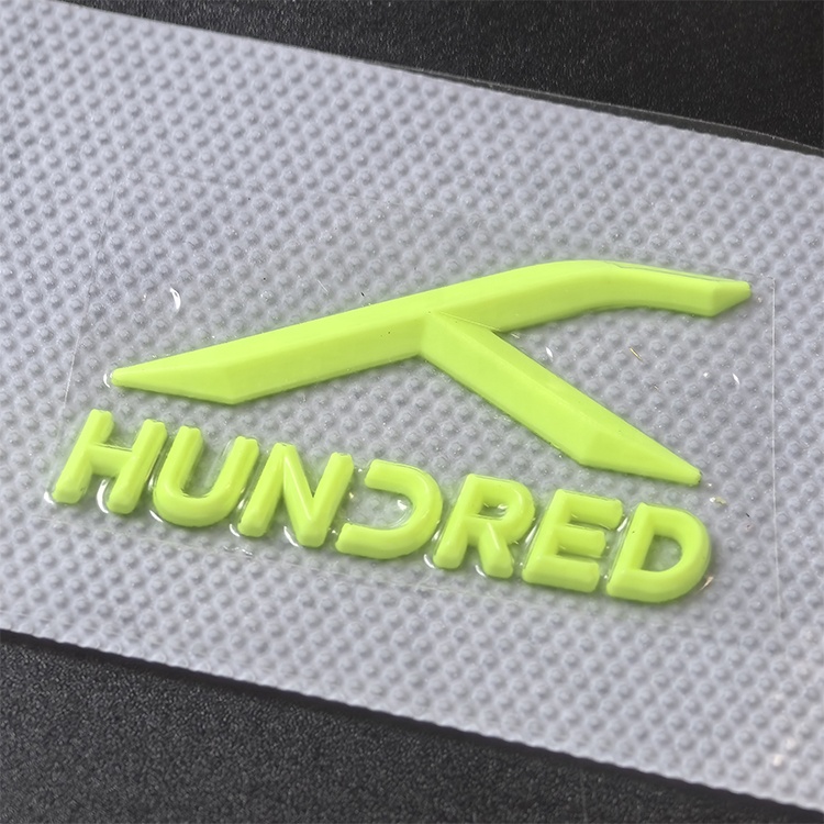 Custom Brand Luxury Clothing 3D Silicone Logos High Density Soft Iron On Heat Transfer Patches For T-shirt