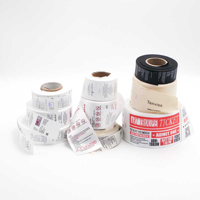 Custom High Quality Silk Material Clothing Care Labels Custom Wash Care Label for Garment
