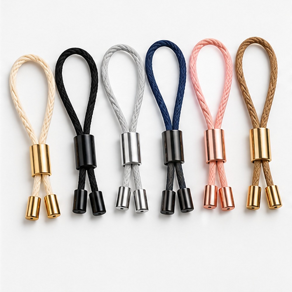 Custom Gold Metal Cord Hang Tags with Cotton Rope for Clothing, Garments, Bags &amp; Fashion Accessories
