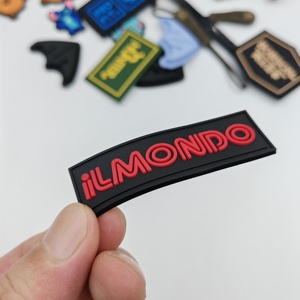 Soft PVC Embossed 3D Logo Silicone Patch