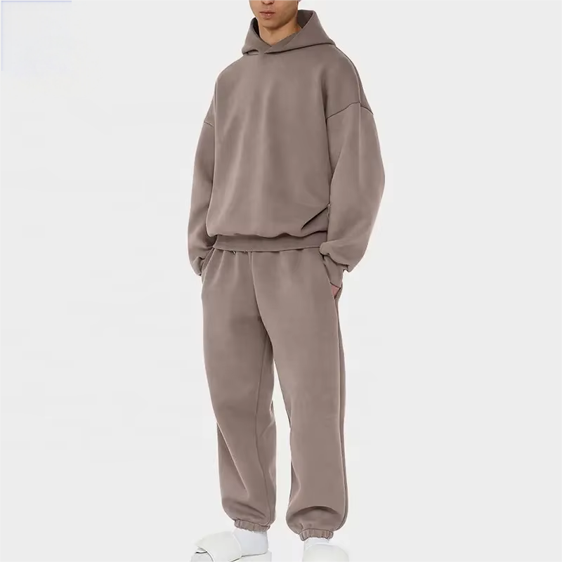 OEM Tracksuit High Quality Unisex Cotton Hoodies Sweatshirts Custom logo Oversized Tracksuits for Men