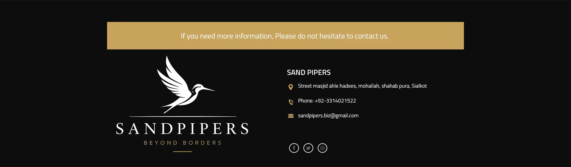 Contact Us Information