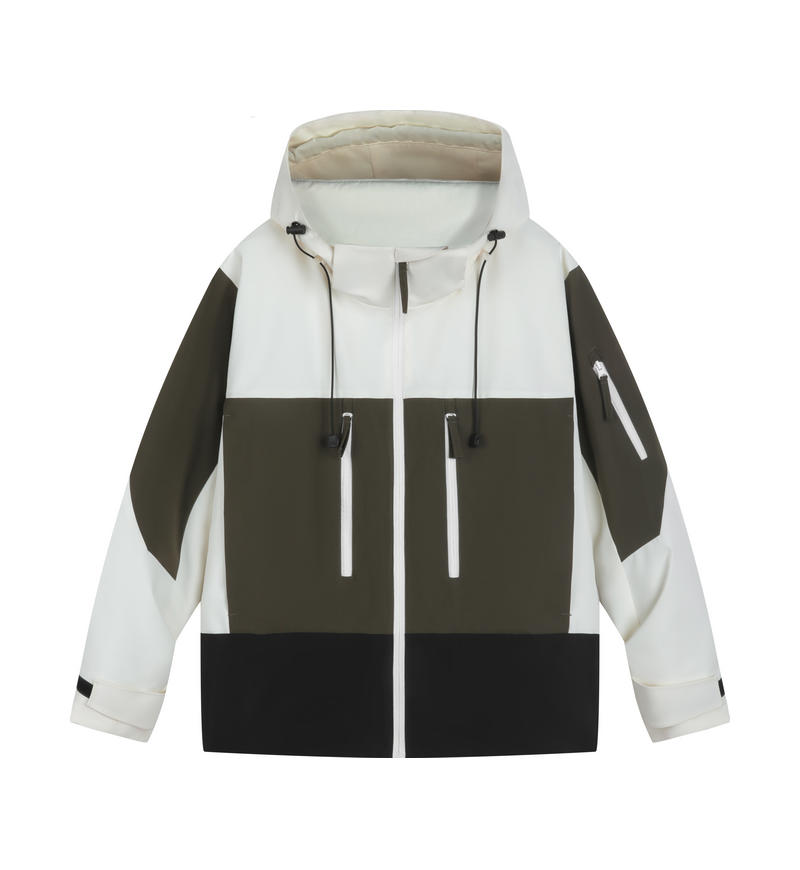 Factory Wholesale Unisex Simple Hooded Fashion Jacket Custom Logo Outdoor Climbing Waterproof Windbreaker Jacket for Men Women