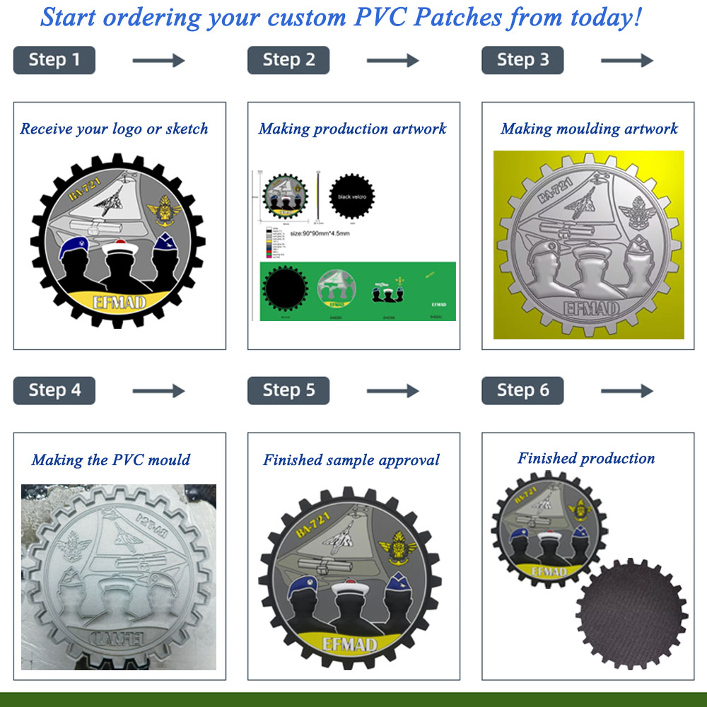 Custom 3d Pvc Rubber Badge Soft Label Patch Silicone Patch for Hats Soft Pvc Patches