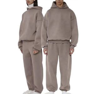Custom Tracksuit Men Embroidered Hoodie Jogger Set Oversized Pullover Hoodies Sweatpants For Unisex