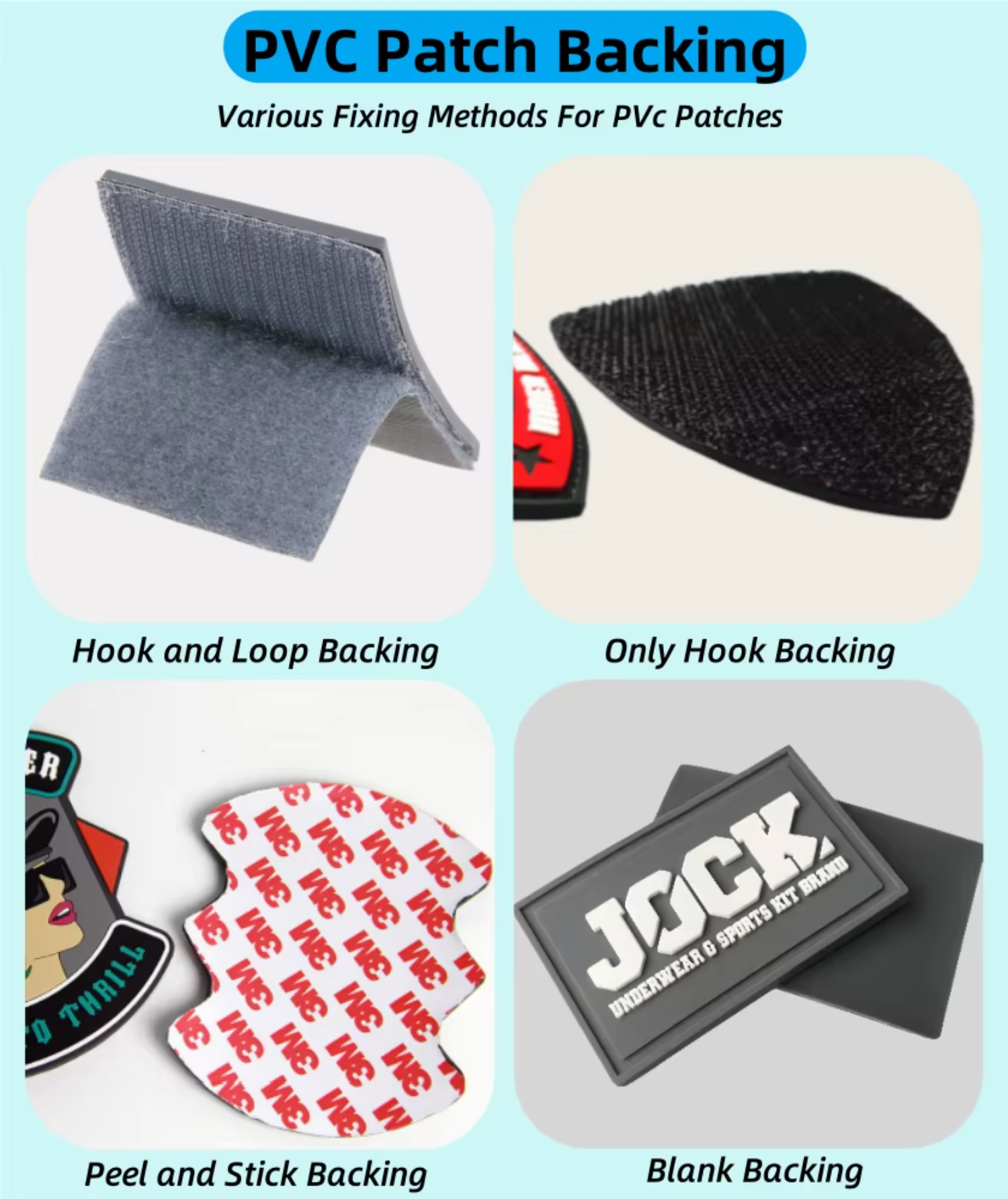 Clothes Accessories Custom PVC Badge Embossed 3D Silicone Patch Hat Soft Rubber Logo Badge Heat Press PVC Patches for Clothing