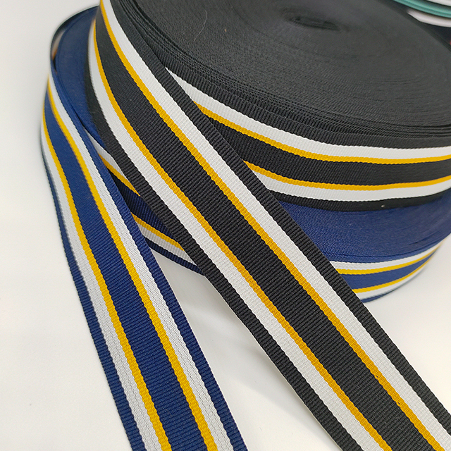 Wholesale Custom Logo Brand Elastic Webbing Ribbon Knitted Band Custom Name Tape