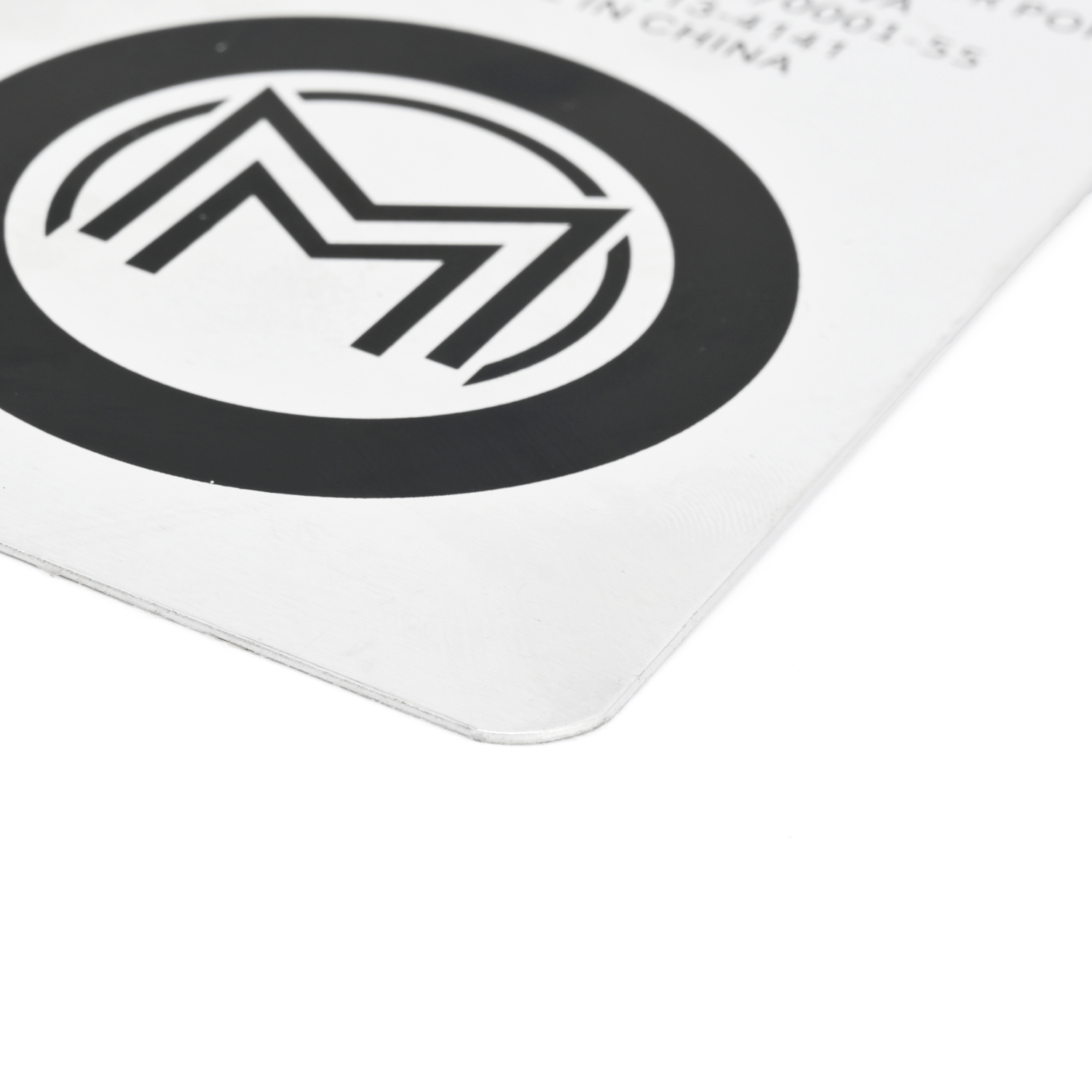 Custom Etched Acid Paint-Filled Black Stainless Steel Name Plates VHB Self-Adhesive Tape Custom Sizes/Thickness Badges Logos