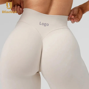 Premium Nylon Spandex V-Back Activewear Gym Leggings