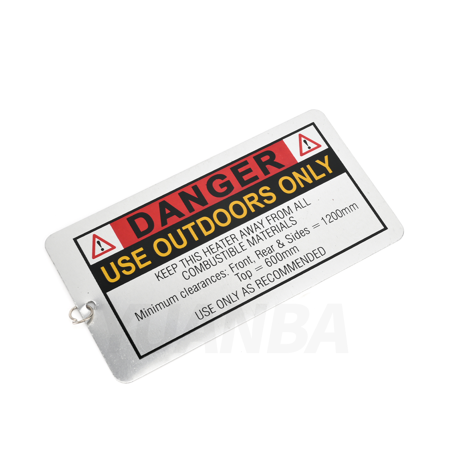 Metal Nameplate Sample 1