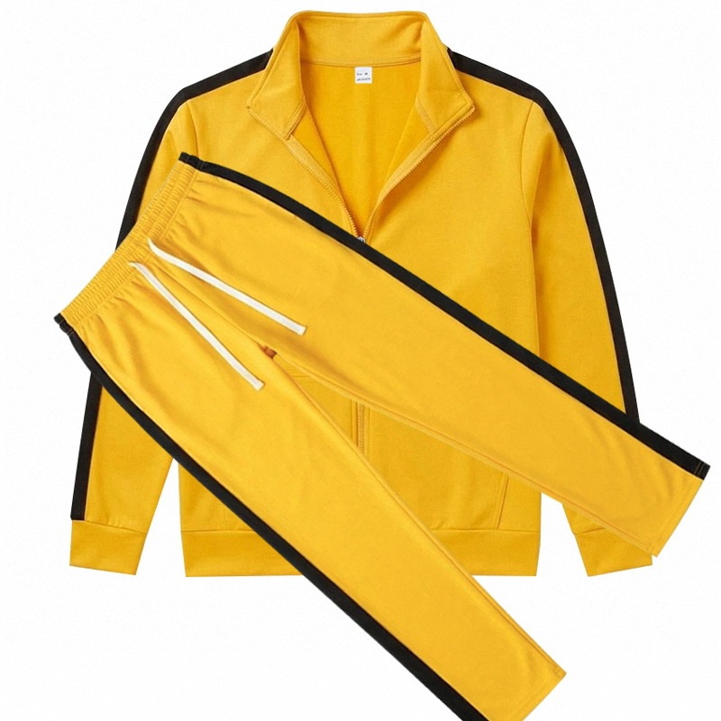 Custom OEM Private Label Men Side Stripe Full Zip Tracksuit Set Retro Athleisure Jogging Suits Team Uniforms 2026 Fall Apparel
