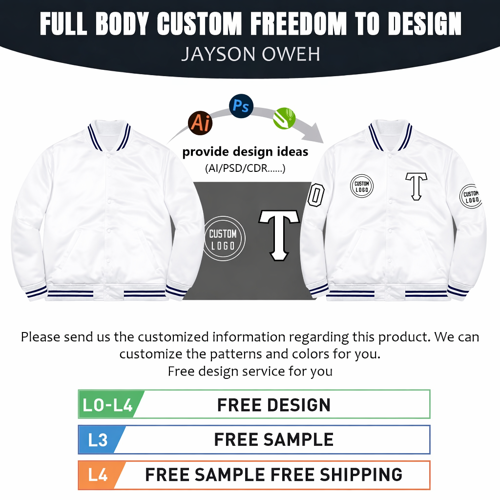 2026 New Style Personalized Bomber Varsity Men's Jacket Custom Embroidery Name Number Baseball Windbreaker Jackets