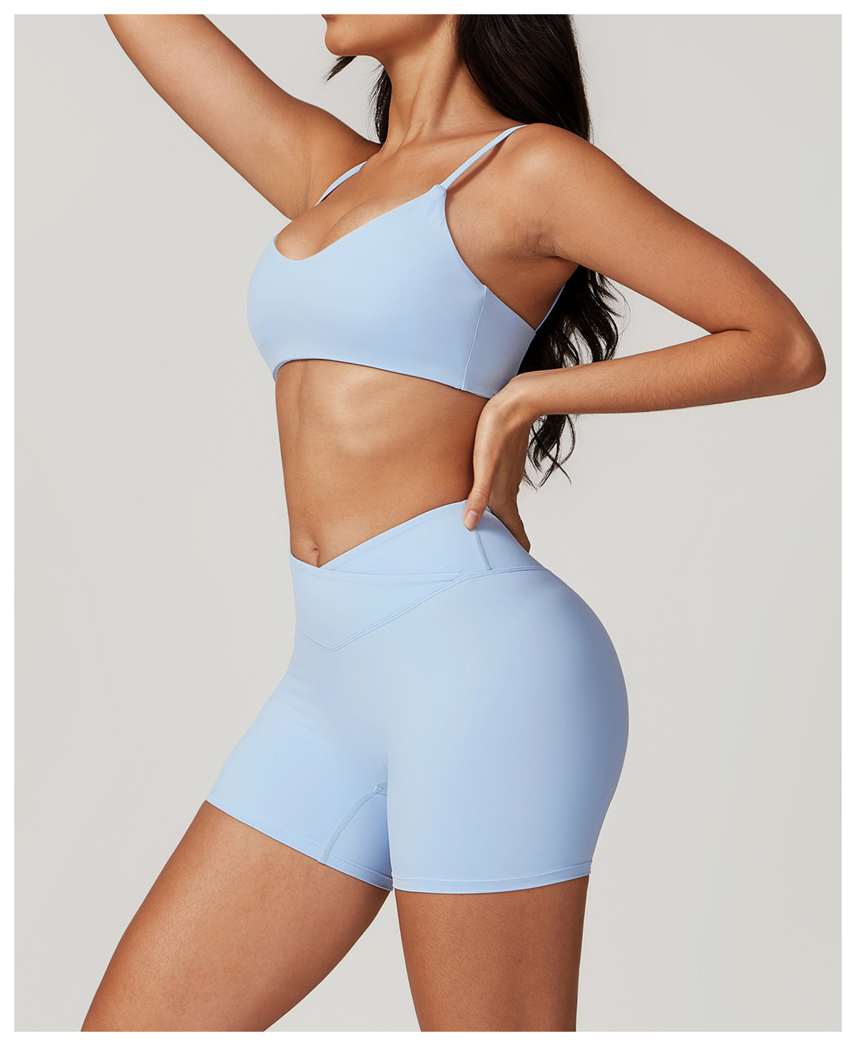Hot Selling Breathable Gym Fitness Scrunch Butt 2 Pcs Custom Activewear Plus Size Yoga Outfit Women Sets
