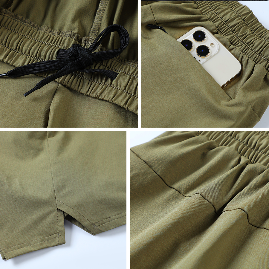 Men's Sports Gym Fitness Training Shorts Quick Dry Custom Logo Running Cargo Shorts Wholesale Sporty Style