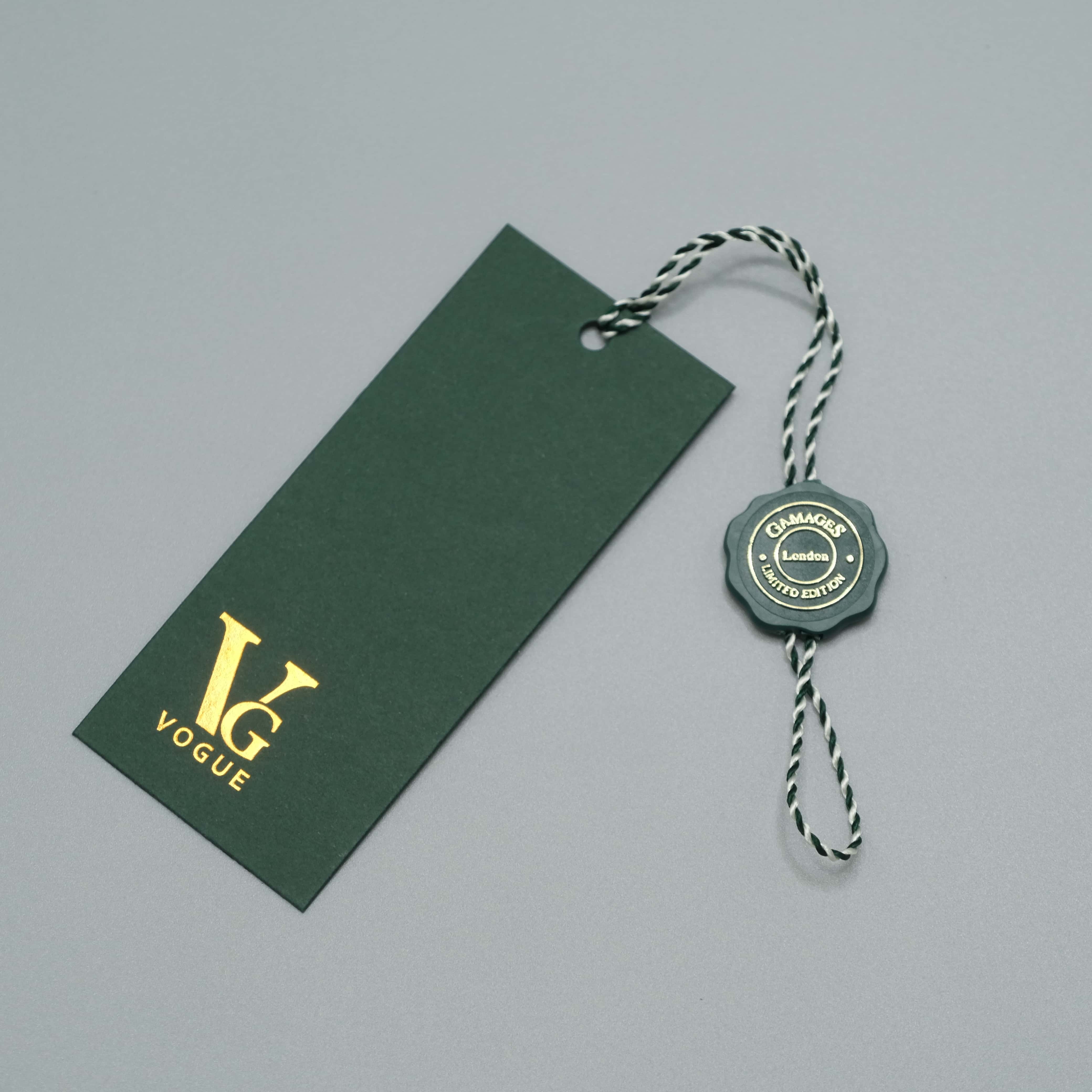 Cheap Custom Design Printing Name Logo Paper Garment Hangtag Labels Clothing Hang Tags With String