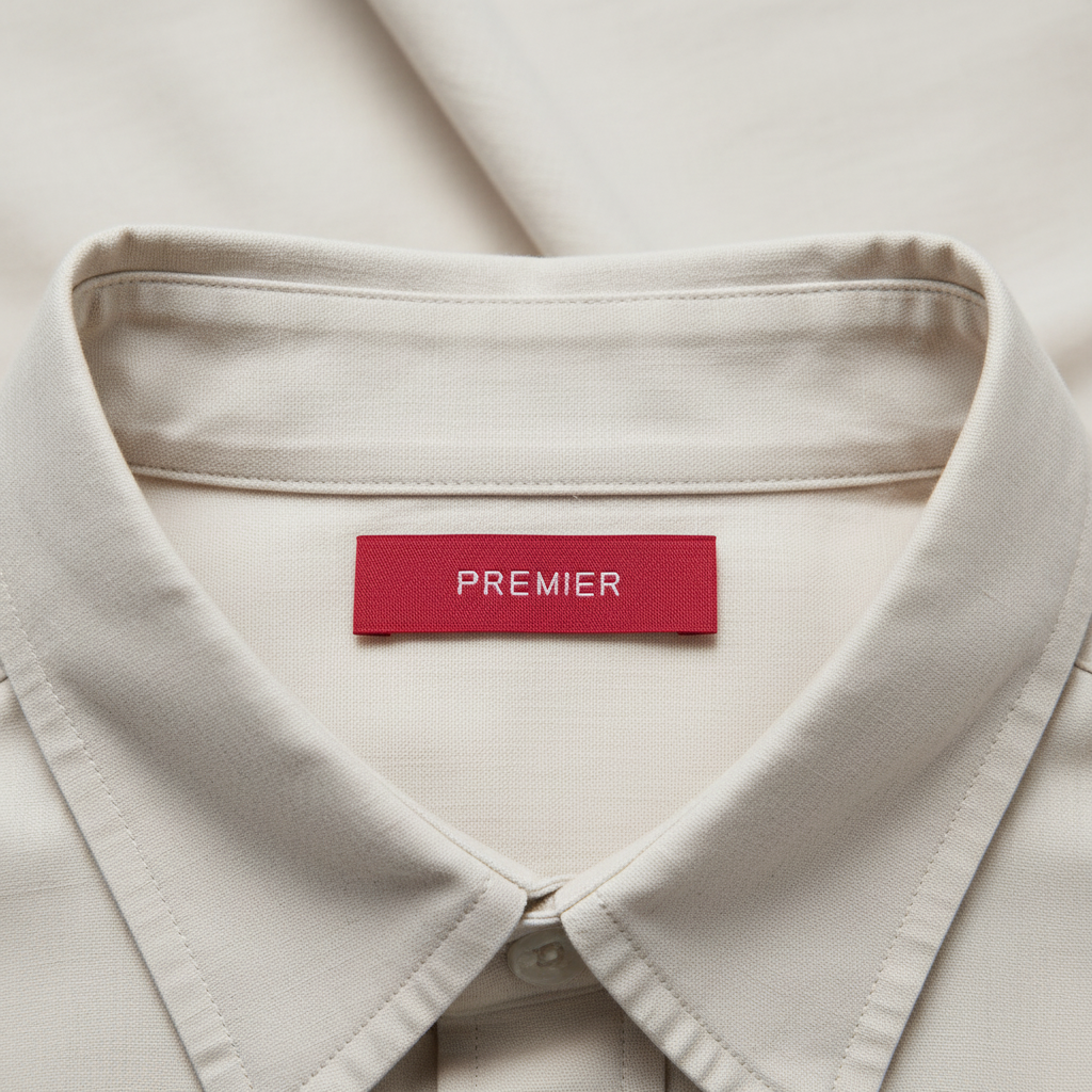 Wholesale Brand Design Luxury Woven Labels Multi Color Garment Apparel Neck Tag Personalized Custom Sew on Clothing Woven Labels