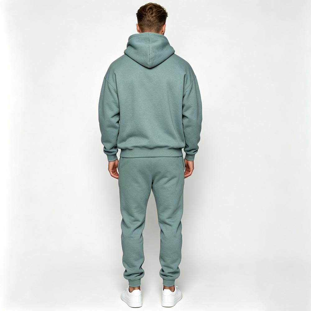 Custom Eco-Friendly Cotton Sports Plus Size Men Jogger Sweatsuit Gym Plain Fleece Winter Pink Jogging Hoodies Mens Tracksuit Set