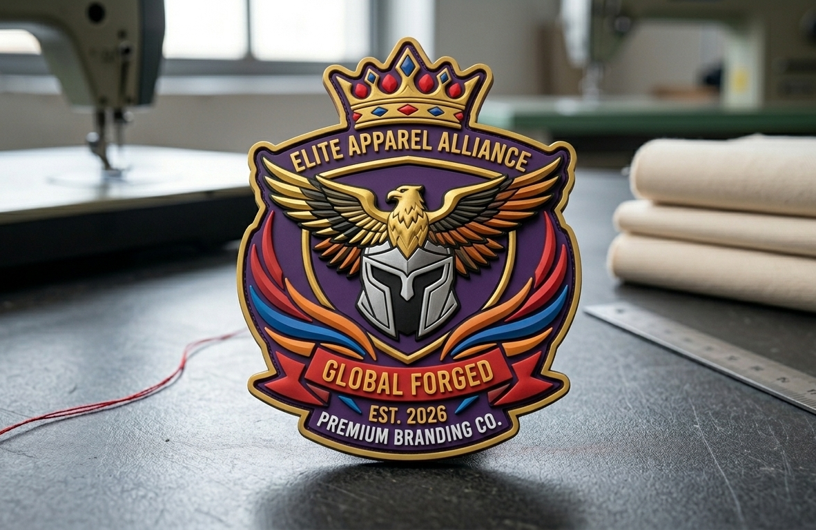 Custom shape die-cut patches