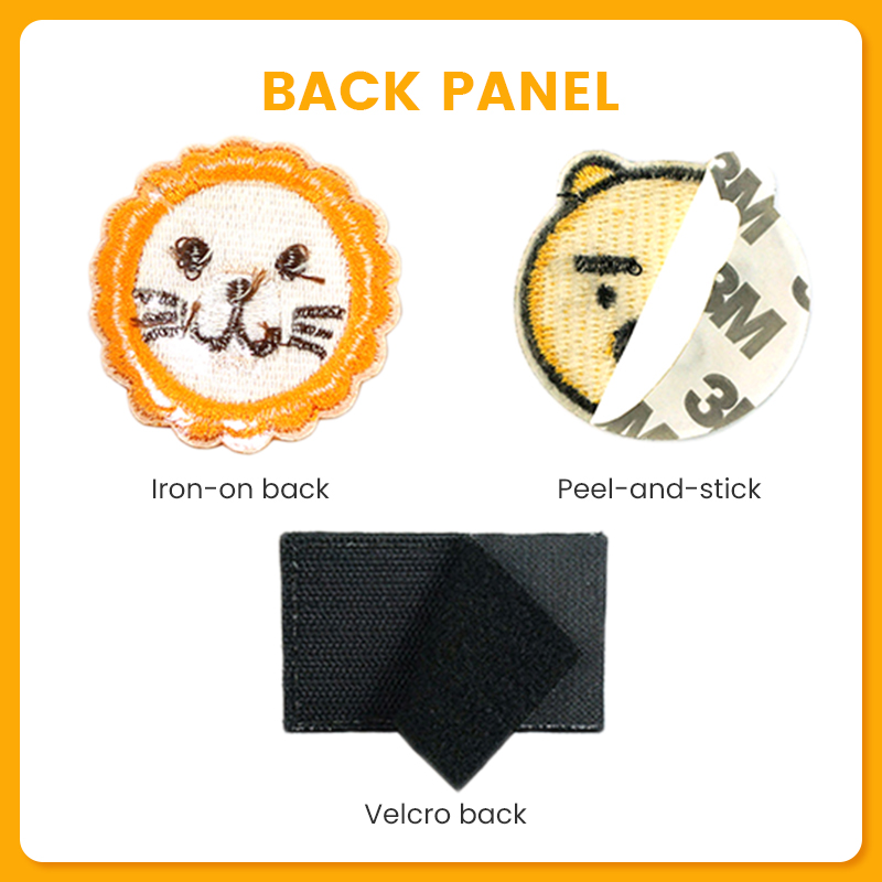 Custom Embroidery Woven Fabric Tag Patches Custom Embroidered Badges Patches with Iron on Back