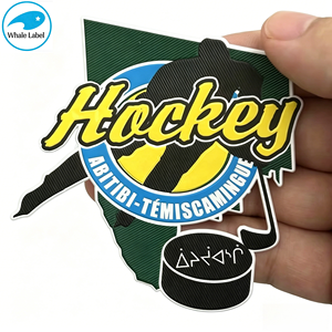 Soccer Badges Heat Transfer Embossed 3D TPU Football Club Logo Patches