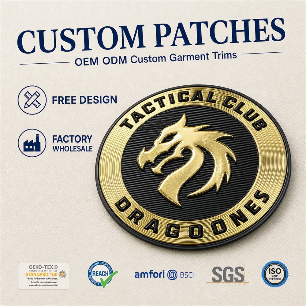 High Quality Custom Patches TPU Heat Transfer Waterproof 3D Logo Badge For T-Shirt Hoodie Cap Apparel