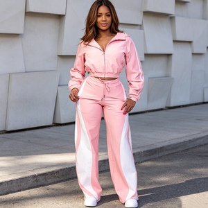 Spandex Polyester Windbreaker Jogging Tracksuit