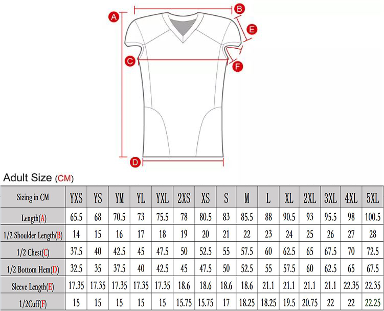 Size Chart and Information