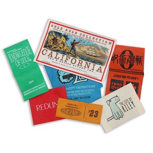 High Density Damask Woven Clothing Care Labels
