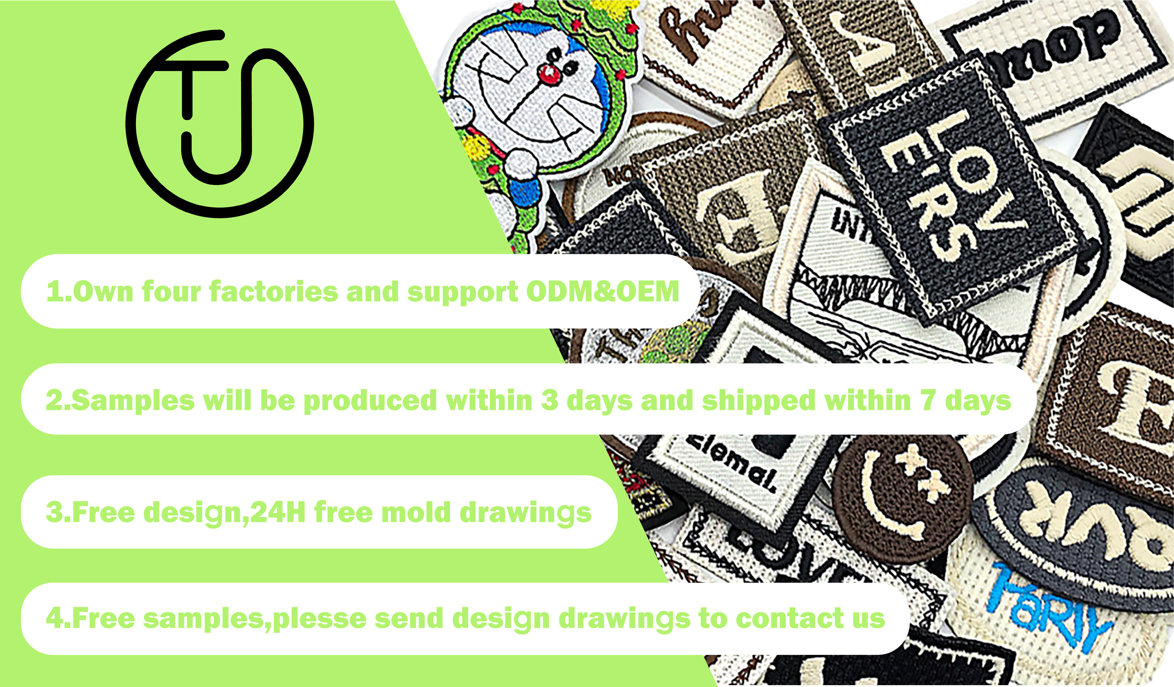Custom Woven Patches Banner
