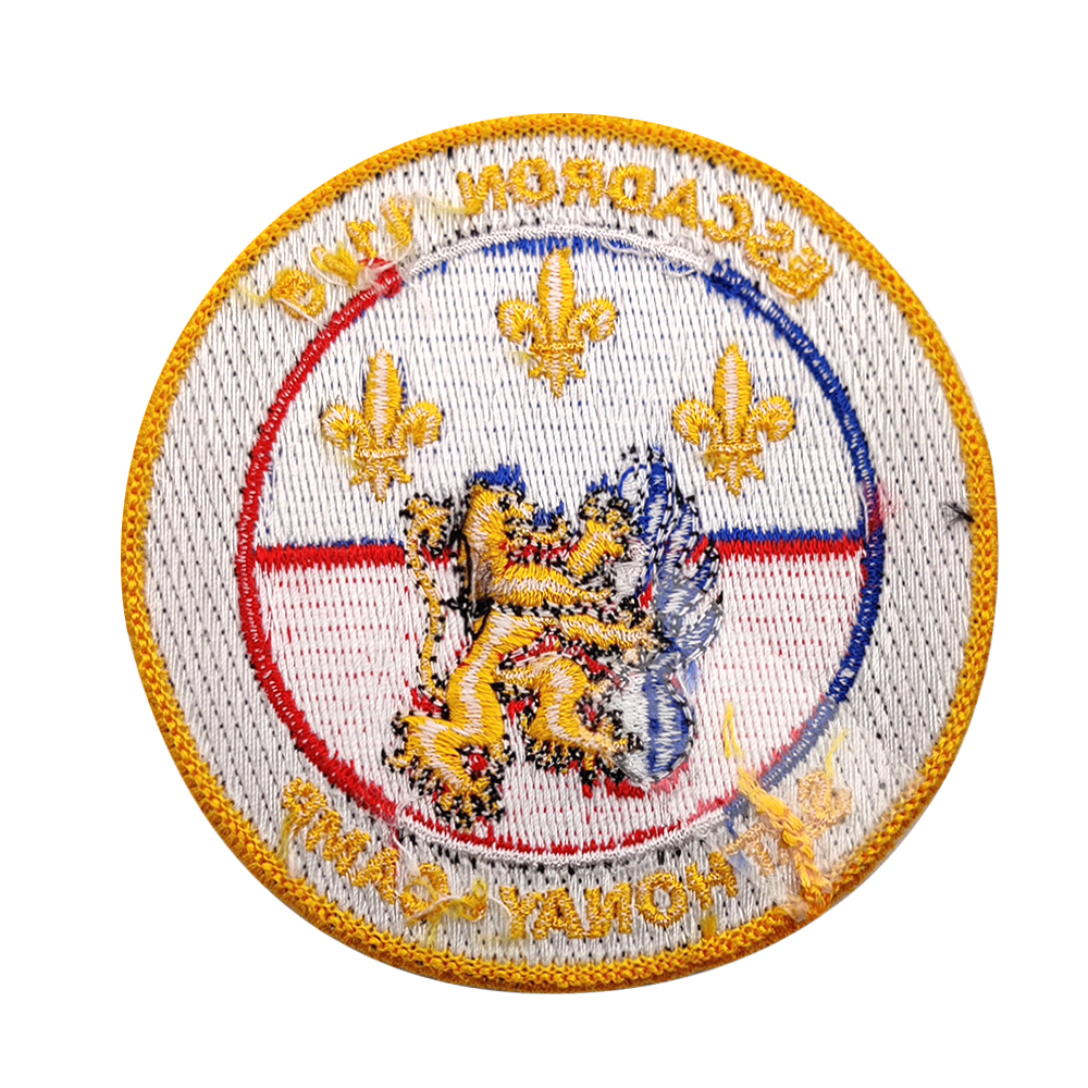 Custom Logo Design Heat Transfer Woven Label Embroidery Patch Embroidered Clothes Fabric Badges Iron on Customize Patches
