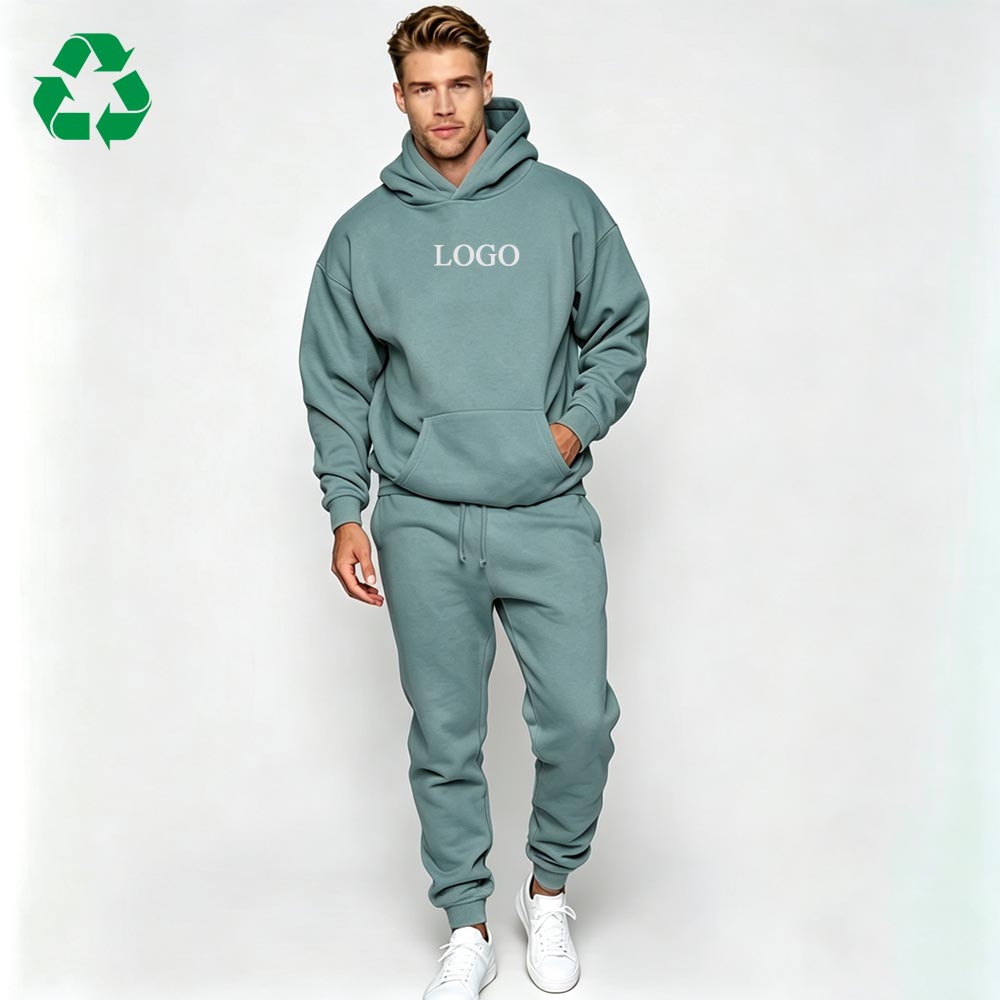 Custom Eco-Friendly Cotton Sports Plus Size Men Jogger Sweatsuit Gym Plain Fleece Winter Pink Jogging Hoodies Mens Tracksuit Set