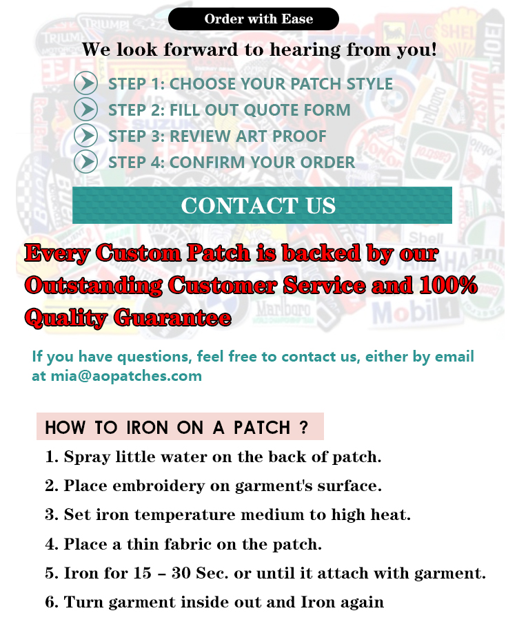 Detailed View of Customized Rubber Patch Backing and Finish