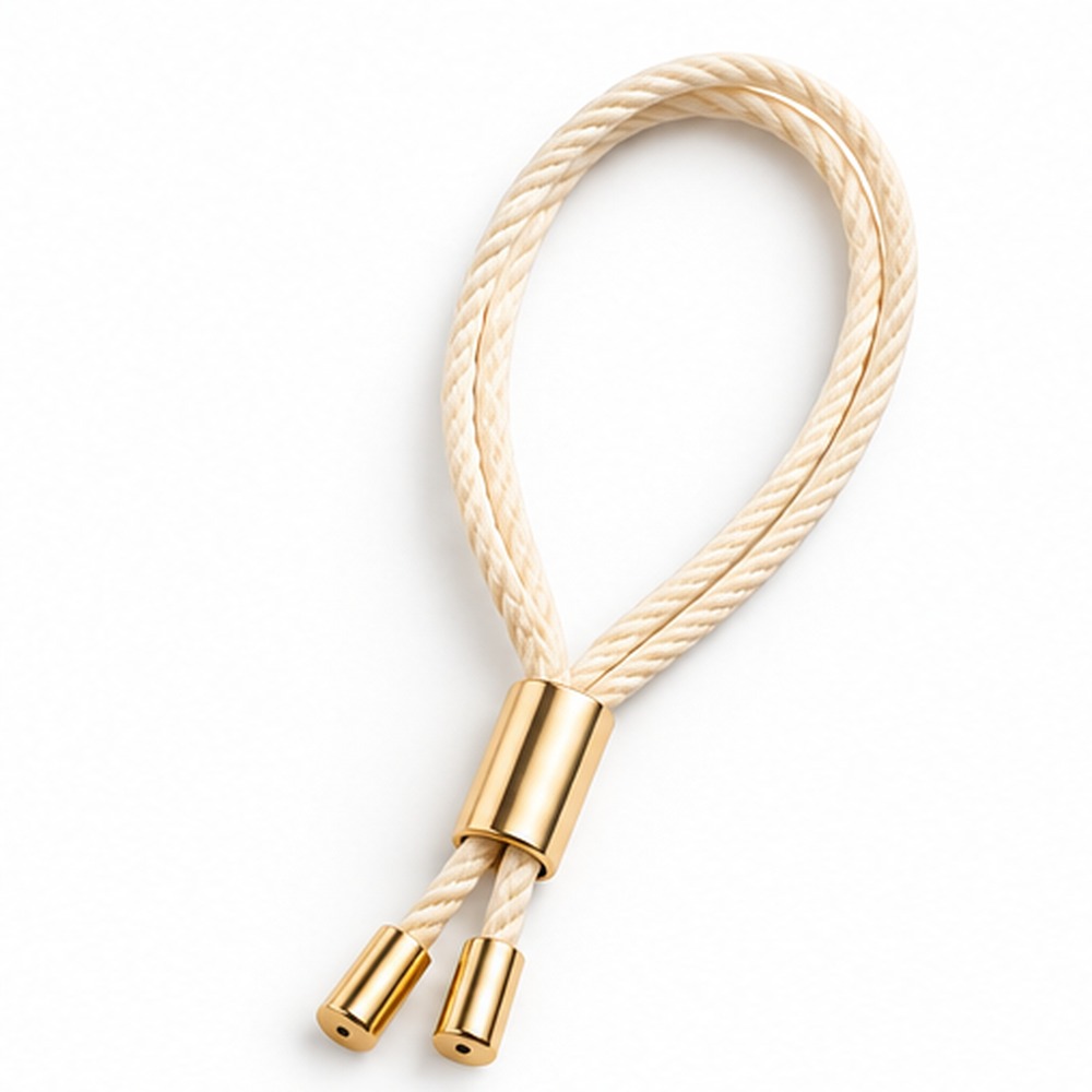 Custom Gold Metal Cord Hang Tags with Cotton Rope for Clothing, Garments, Bags &amp; Fashion Accessories
