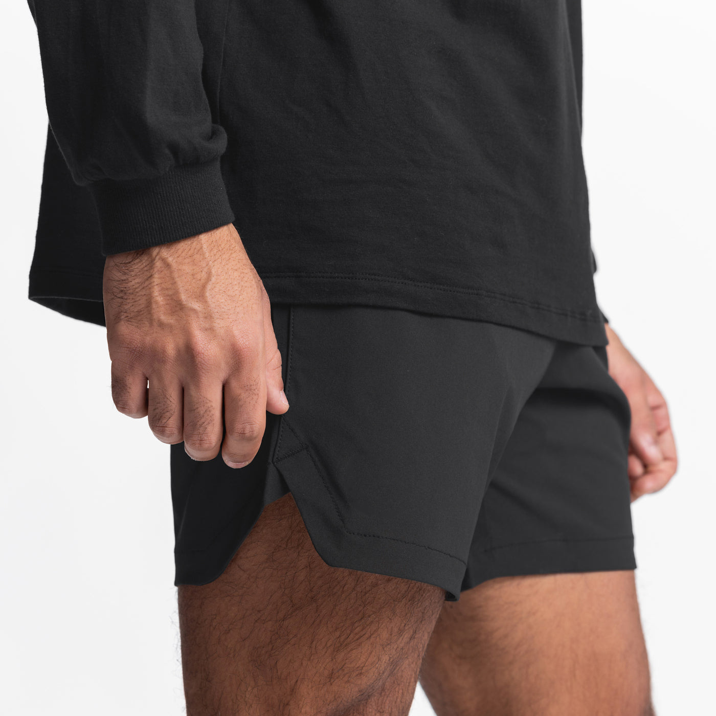 Wholesale Summer Men Camo/solid Sport Shorts With Inner Pocket Athletic Workout Running Quick Dry Fitness Shorts Pants for Men