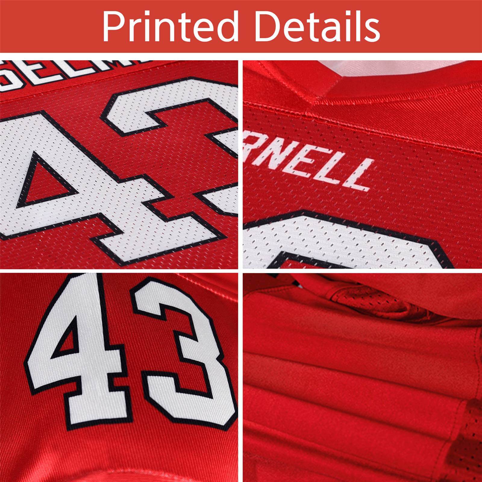 Wholesale Retro American Football Wear High Quality 32-Team Rugby Uniform Breathable Printed Jerseys For Men Plus Size Short