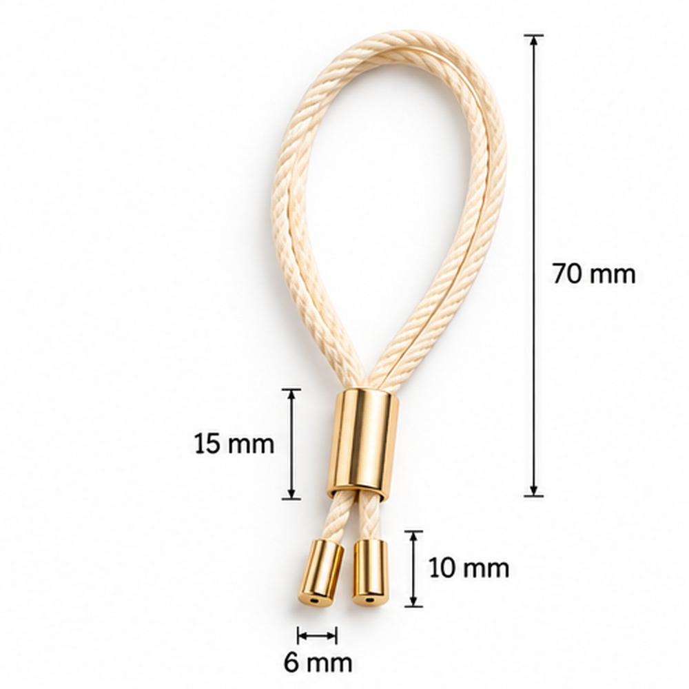 Custom Gold Metal Cord Hang Tags with Cotton Rope for Clothing, Garments, Bags &amp; Fashion Accessories