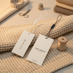 Custom Logo Paper Clothing Hang Tags with String