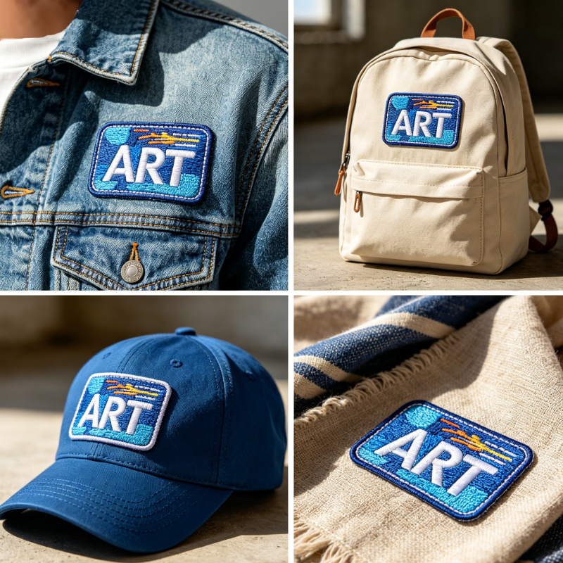 Custom Logo Design Die Cut Embroidered Patch Embroidery Badge Sew On Iron On Custom Embroidery Patch For Apparel Cap Bag