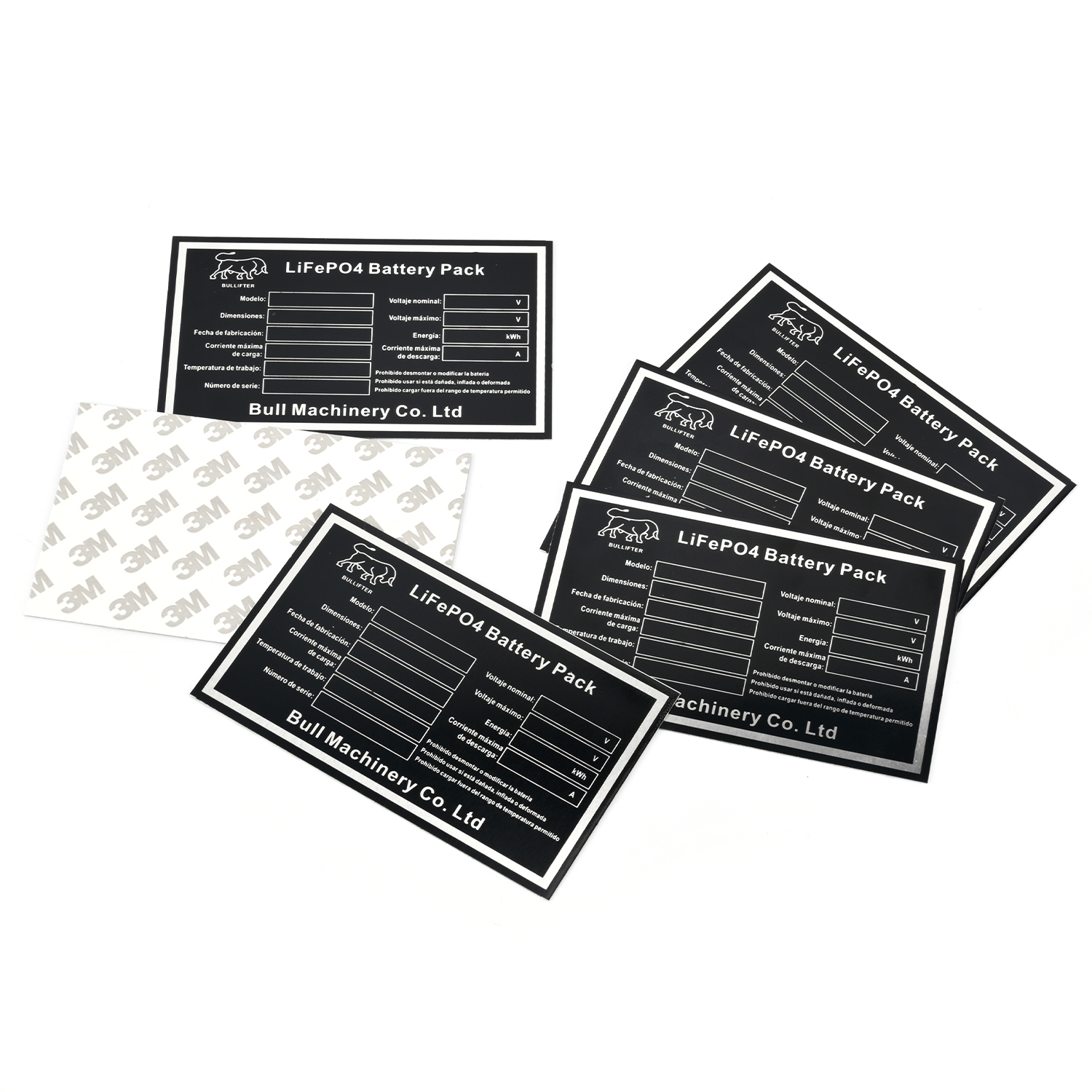 Custom Etched Acid Paint-Filled Black Stainless Steel Name Plates VHB Self-Adhesive Tape Custom Sizes/Thickness Badges Logos
