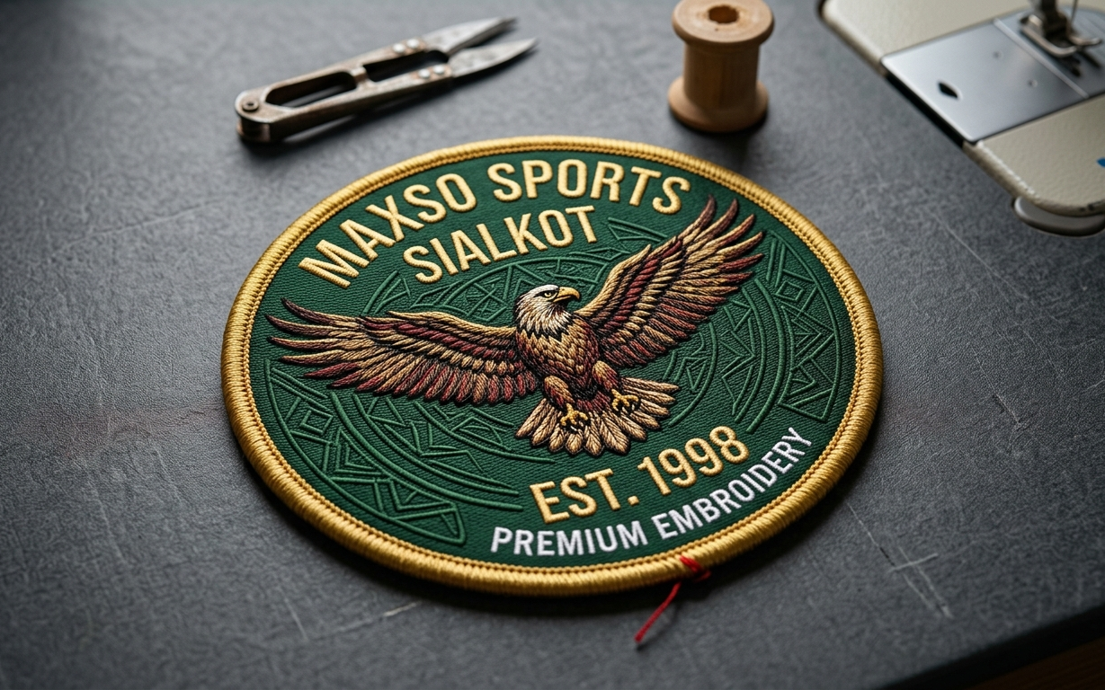 Custom embroidered badge for sportswear
