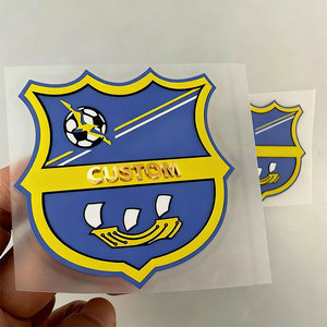 Custom Jersey Tpu Badge 3d Soccer Patch TPU Heat Transfer Football Clubs logo Badge
