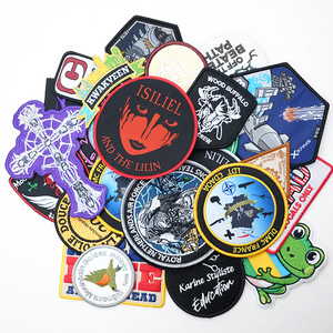 Custom Embroidery Woven Fabric Tag Patches