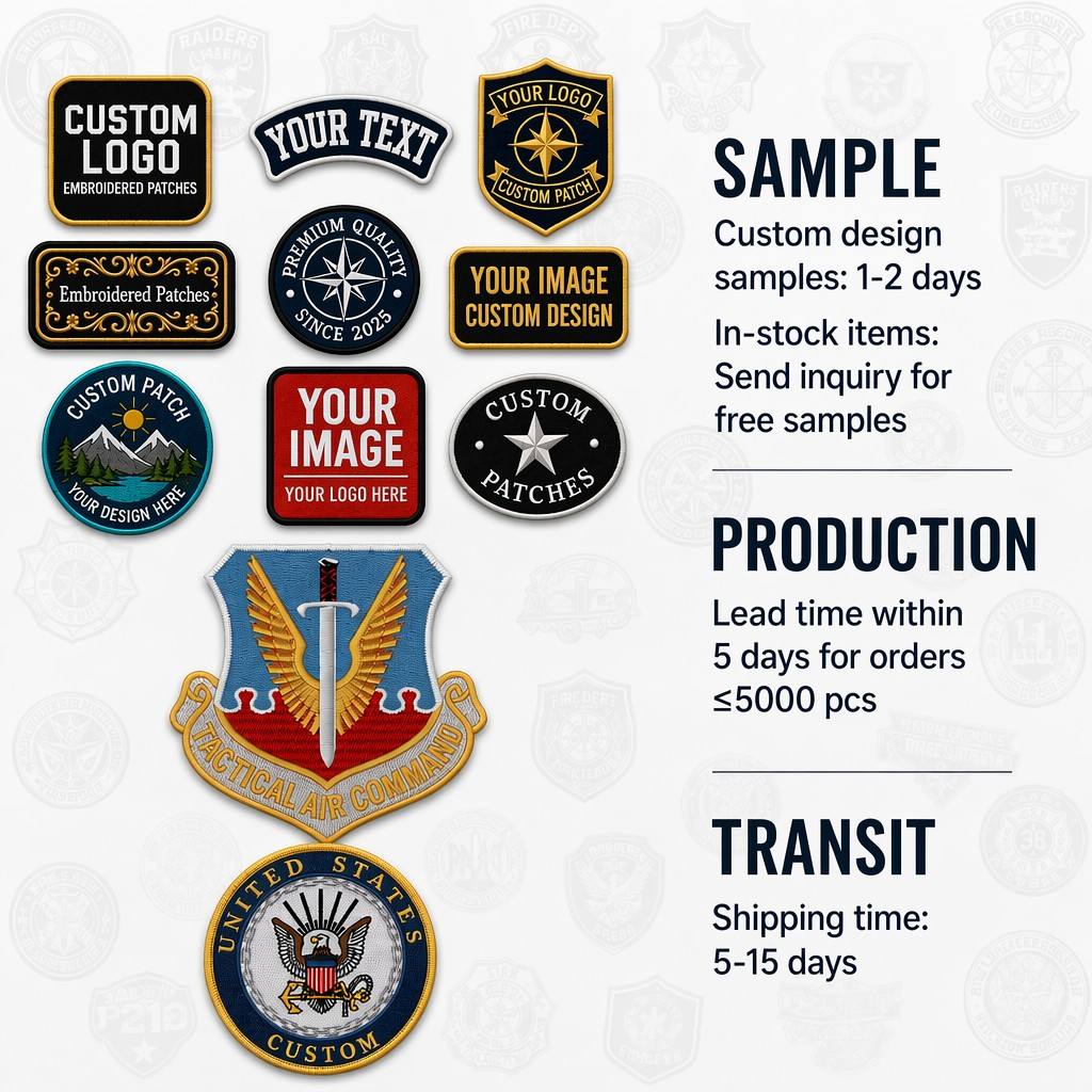 Custom Logo 3D Embroidered Iron-On Patch Sustainable Woven Heat Cut Fabric Garment Badge for Clothing for Hat Use Stock