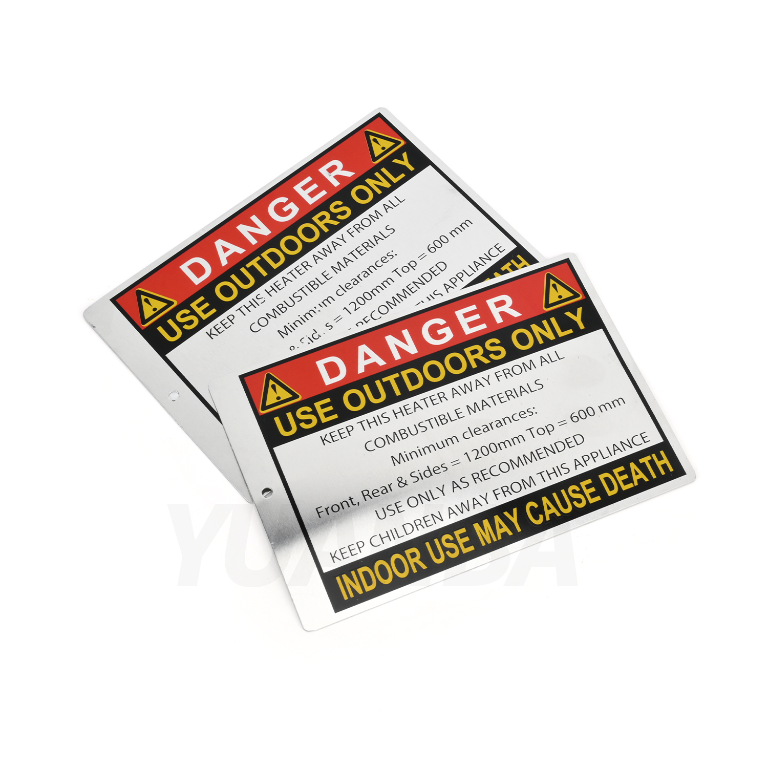 Metal Nameplate Sample 2