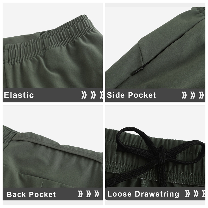 Blank Men Gym Sportswear 5 Inch Shorts With Pockets Summer Quick Dry Training Jogger Fitness Shorts