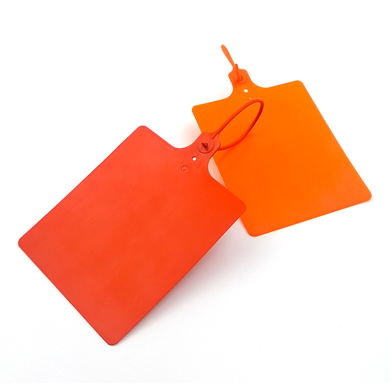 Custom Printed Logo Plastic Shipping Label Tags Seal Strip Tags Blank Waterproof Labels Writable Hanging Tag