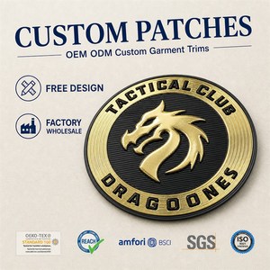 High Quality Custom Patches TPU Heat Transfer 3D Logo Badge