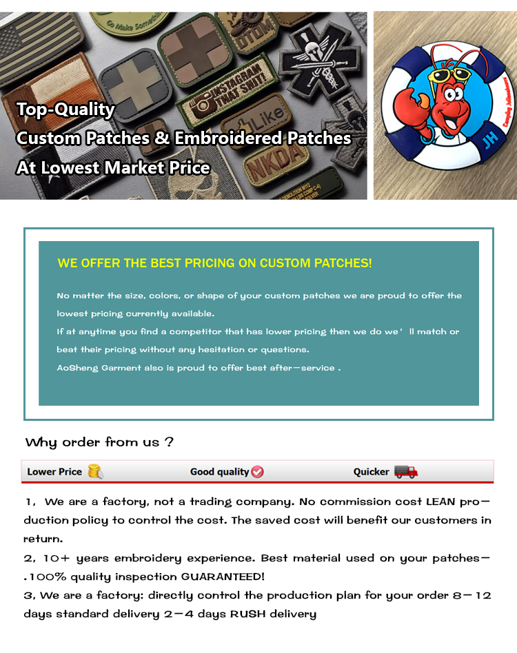 High Quality PVC Rubber Labels for Garments and Bags