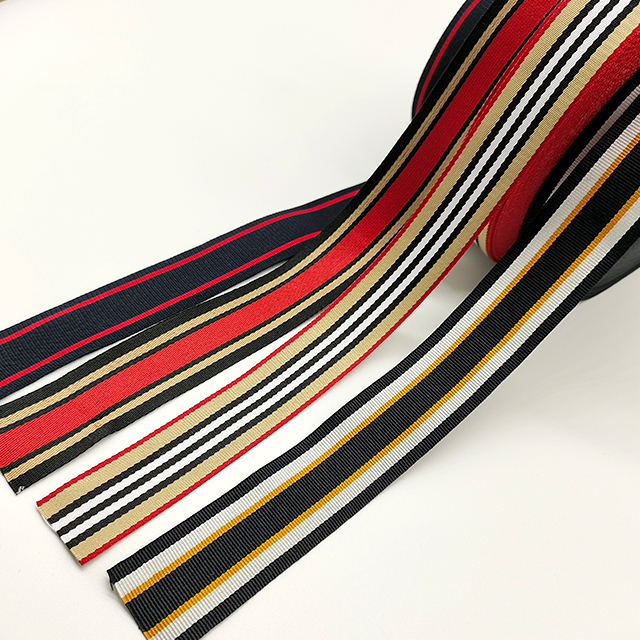 Wholesale Custom Logo Brand Elastic Webbing Ribbon Knitted Band Custom Name Tape